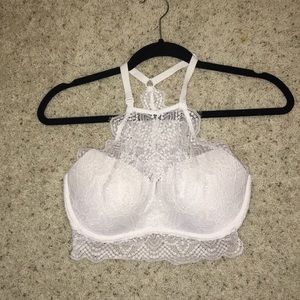 White Victoria’s Secret lace bra